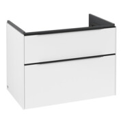 V&B Subway 3.0 Meuble sous lavabo 77,2x57,6x47,8 cm, bleu mat, blanc brillant