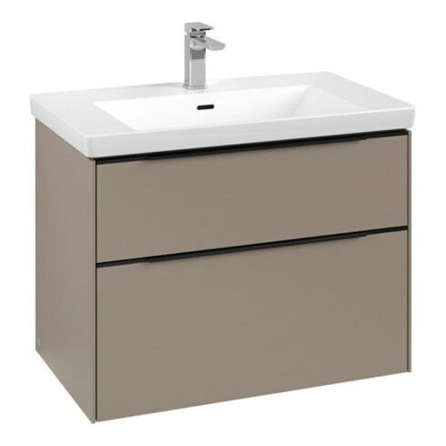 V&B Subway 3.0 Meuble sous lavabo 77,2x57,6x47,8 cm, LED/Gr bleu volcan, Tau