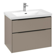 V&B Subway 3.0 Meuble sous lavabo 77,2x57,6x47,8 cm, LED/Gr bleu volcan, Tau-3