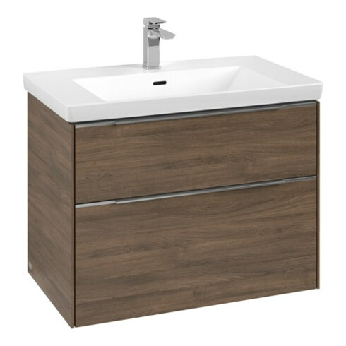 V&B Subway 3.0 Meuble sous lavabo 77,2x57,6x47,8 cm, m LE/Gr AL g, Ariz. Oa