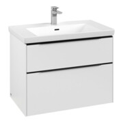 V&B Subway 3.0 Meuble sous-lavabo 77,2x57,6x47,8cm, avec LE/Gr avant bleu, P blanc