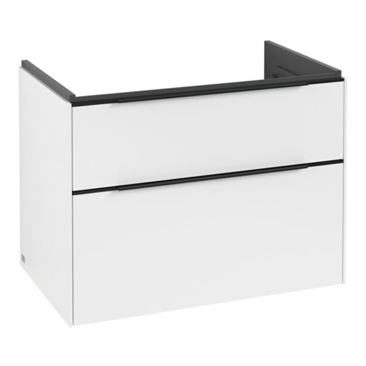 V&B Subway 3.0 Meuble sous-lavabo 77,2x57,6x47,8cm, avec LE/Gr avant bleu, P blanc