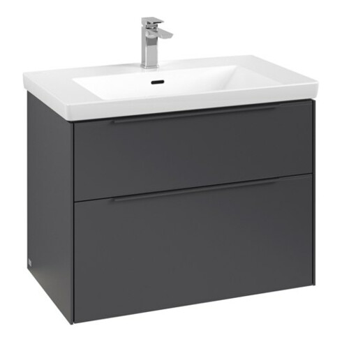 V&B Subway 3.0 Meuble sous lavabo 77,2x57,6x47,8cm, avec LE/Gr mon., graphite