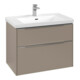 V&B Subway 3.0 Meuble sous lavabo 77,2x57,6x47,8cm, avec LED/Gr Alu brillant, taupe-3