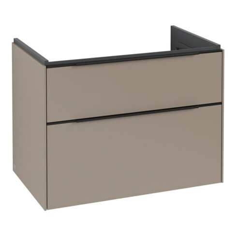 V&B Subway 3.0 Meuble sous-lavabo 77,2x57,6x47,8cm, LED/Gr bleu volcan, Tau