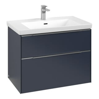 V&B Subway 3.0 Meuble sous-lavabo 77,2x57,6x47,8cm, m LE/Gr AL gl, Mar bl.