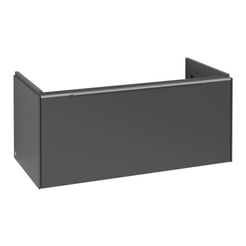 V&B Subway 3.0 Meuble sous-lavabo 97,3x42,9x47,8 cm, alu brillant, graph.