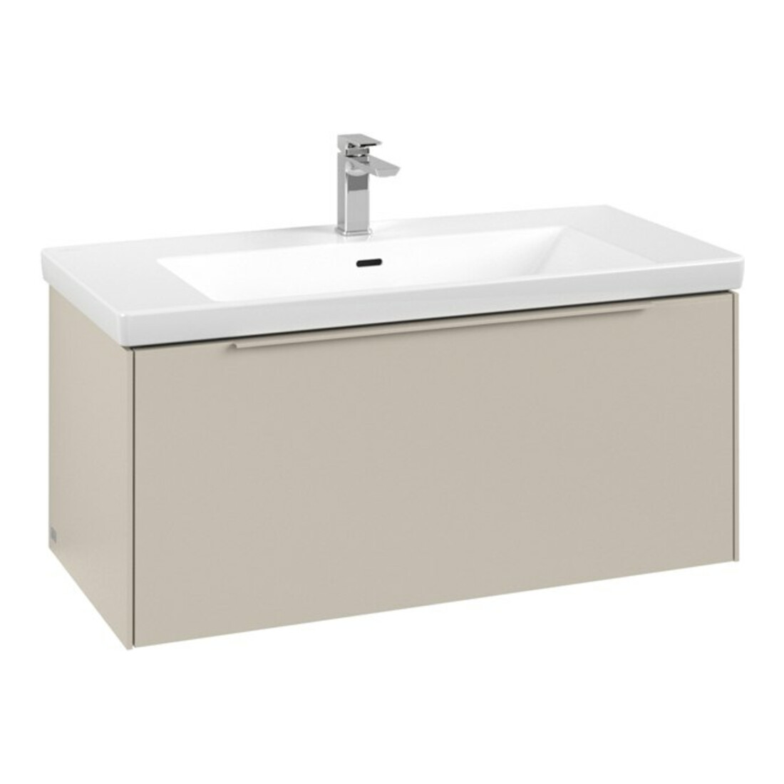 V&B Subway 3.0 Meuble sous lavabo 97,3x42,9x47,8 cm, avec LE/Gr mon., gris cachemire