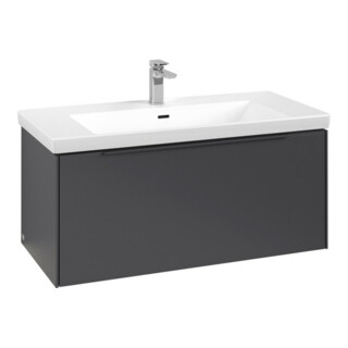 V&B Subway 3.0 Meuble sous lavabo 97,3x42,9x47,8 cm, m LE/Gr mon., graphite
