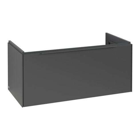 V&B Subway 3.0 Meuble sous lavabo 97,3x42,9x47,8 cm, m LE/Gr mon., graphite