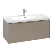 V&B Subway 3.0 Meuble sous lavabo 97,3x42,9x47,8 cm, sans LED, gris monochrome, Taupe