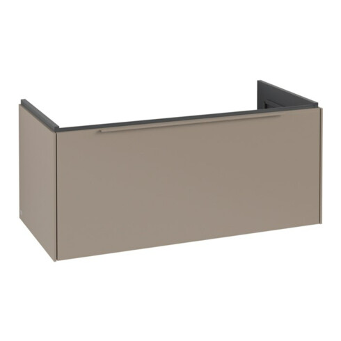 V&B Subway 3.0 Meuble sous lavabo 97,3x42,9x47,8 cm, sans LED, gris monochrome, Taupe