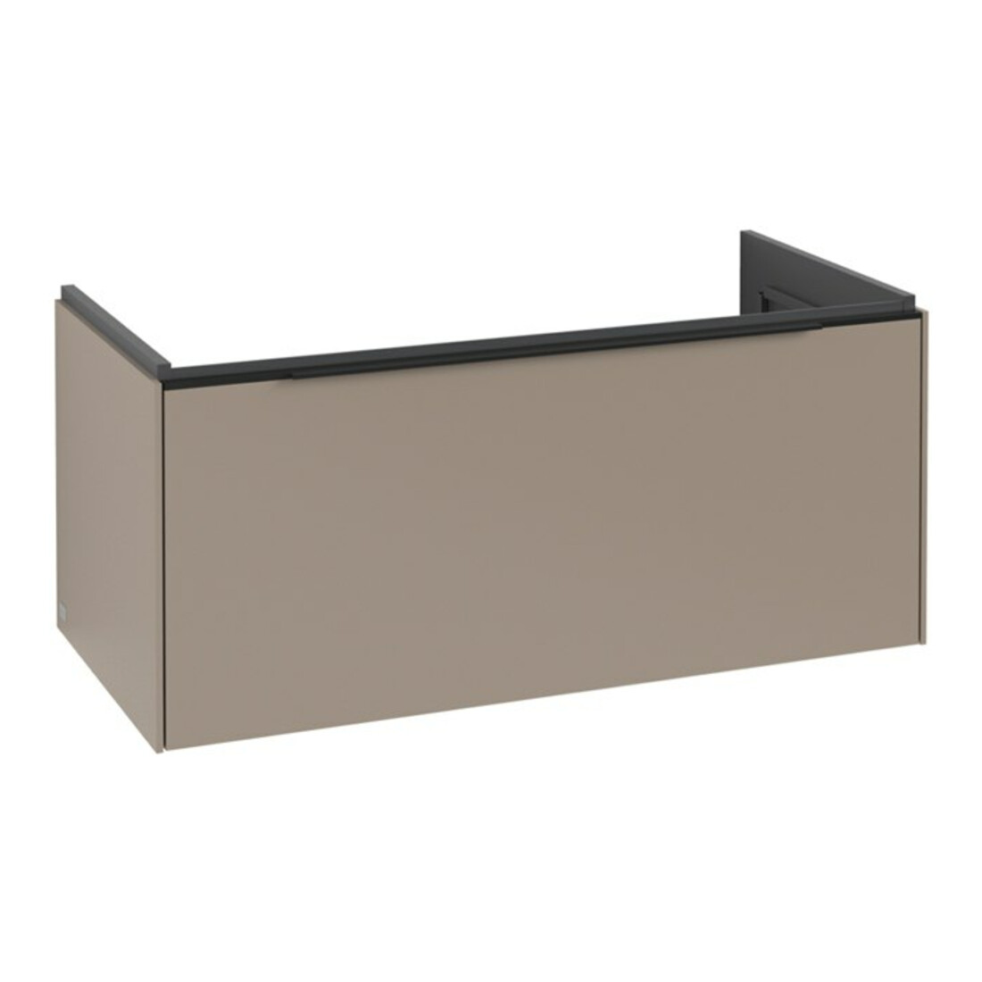 V&B Subway 3.0 Meuble sous lavabo 97,3x42,9x47,8cm, avec LED/Bleu volcan, Taupe