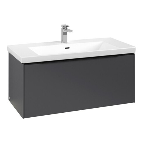 V&B Subway 3.0 Meuble sous lavabo 97,3x42,9x47,8cm, m LE/Gr bleu, graph.