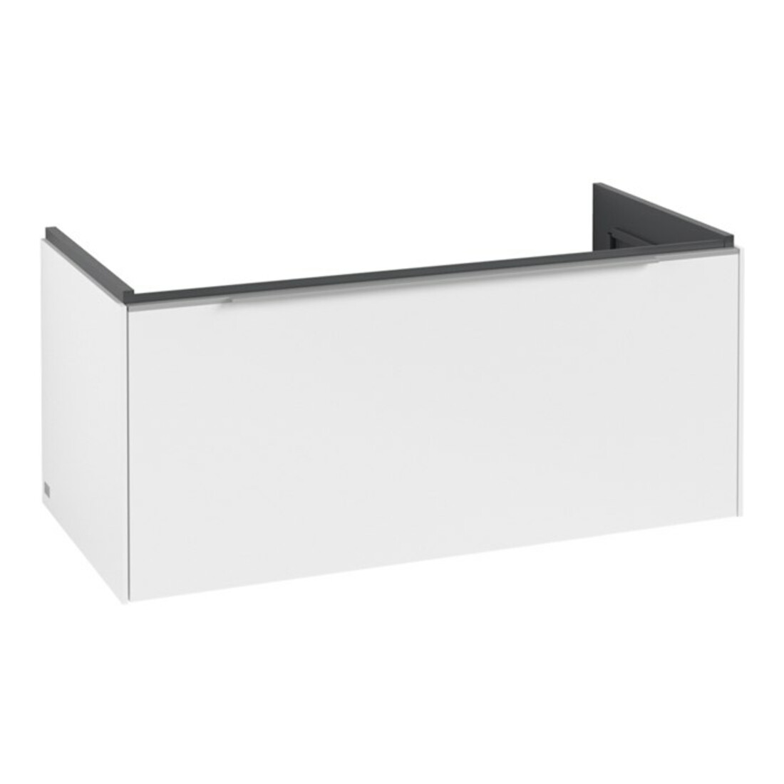 V&B Subway 3.0 Meuble sous lavabo 97,3x42,9x47,8cm, sans LED/Gr Alu brillant, P blanc
