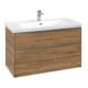 V&B Subway 3.0 Meuble sous lavabo 97,3x57,6x47,8 cm, alu brillant, avec LE/Gr, Kan Oa-1