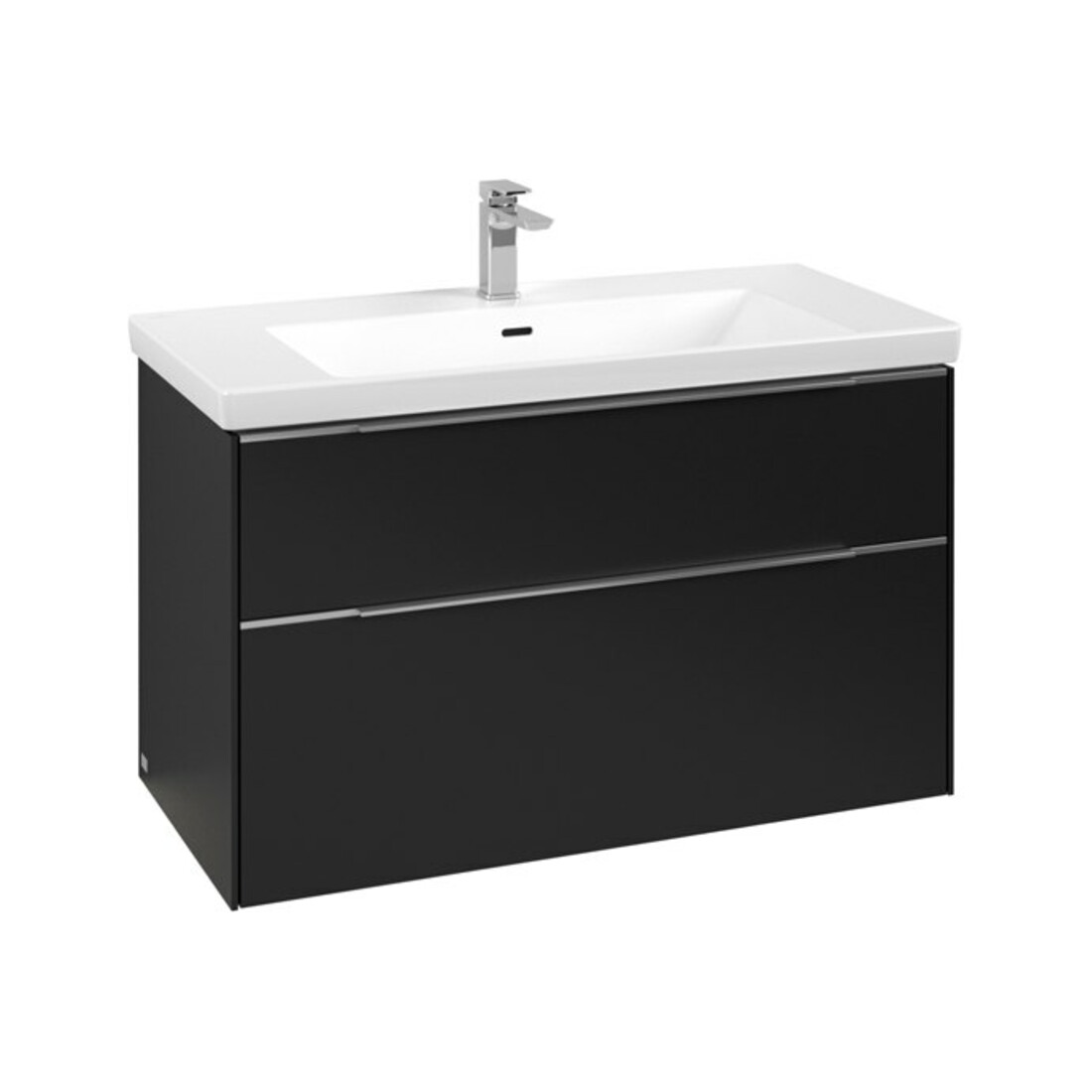 V&B Subway 3.0 Meuble sous lavabo 97,3x57,6x47,8 cm, m LE/Gr AL g, bleu volcan