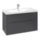 V&B Subway 3.0 Meuble sous lavabo 97,3x57,6x47,8 cm, m LE/Gr mon., graphite-3