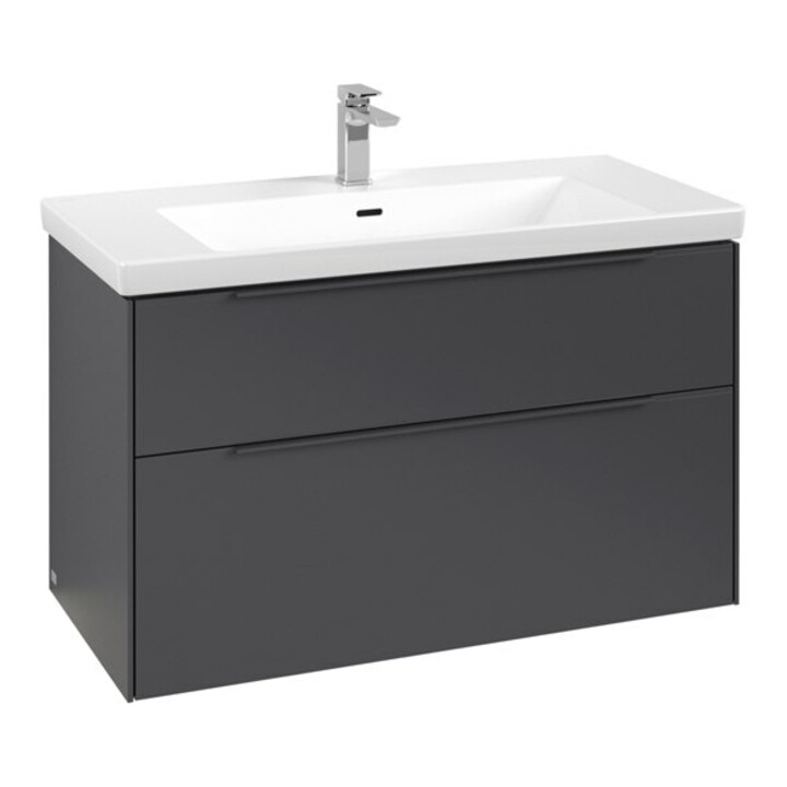 V&B Subway 3.0 Meuble sous lavabo 97,3x57,6x47,8 cm, m LE/Gr mon., graphite