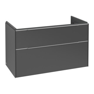 V&B Subway 3.0 Meuble sous lavabo 97,3x57,6x47,8cm, alu brillant, graph.