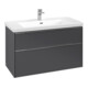 V&B Subway 3.0 Meuble sous lavabo 97,3x57,6x47,8cm, alu brillant, graph.-3
