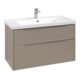 V&B Subway 3.0 Meuble sous lavabo 97,3x57,6x47,8cm, avec LED/Gr Alu brillant, taupe-3