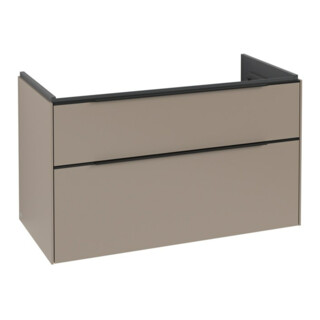 V&B Subway 3.0 Meuble sous lavabo 97,3x57,6x47,8cm, avec LED/Gr bleu volcan, Tau