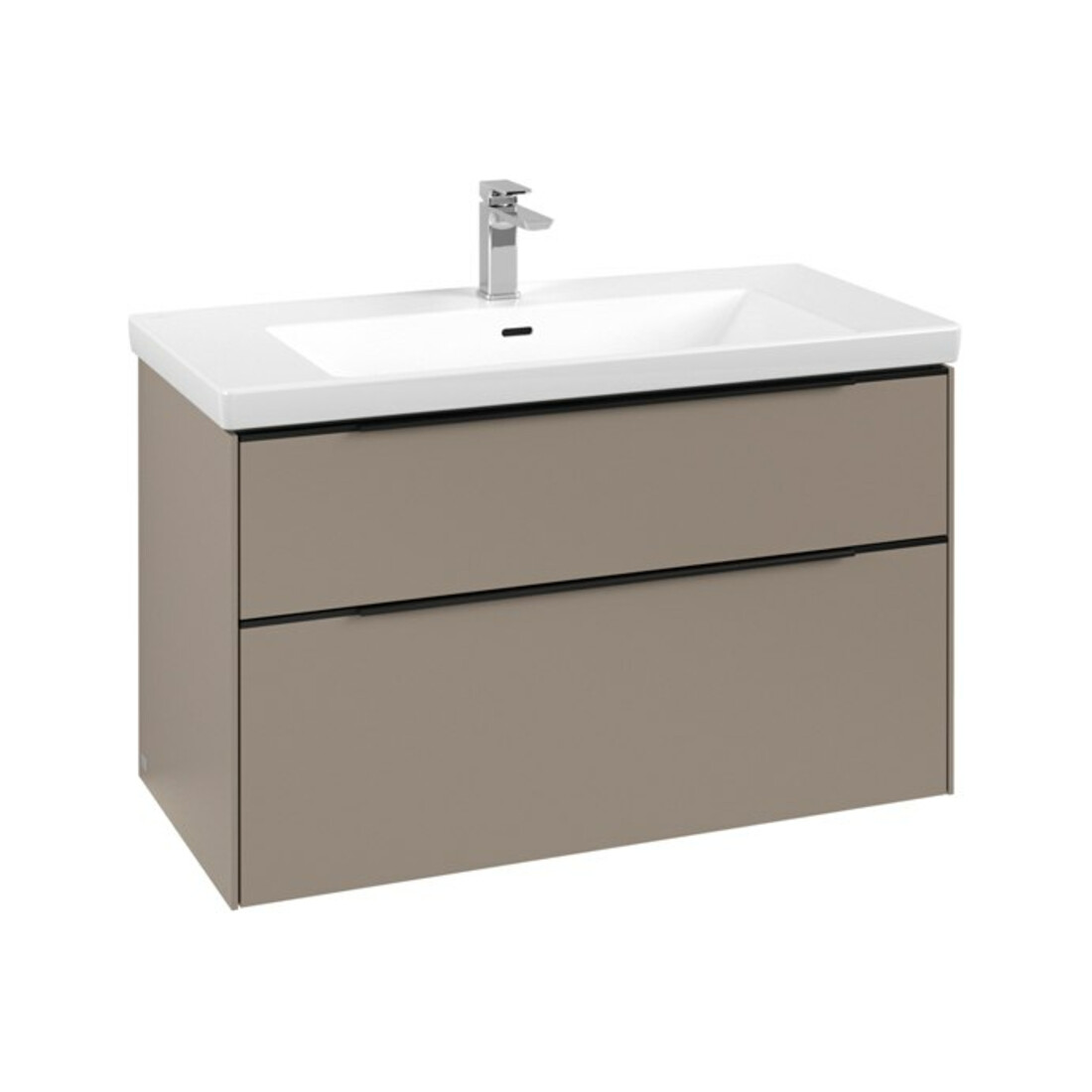 V&B Subway 3.0 Meuble sous lavabo 97,3x57,6x47,8cm, avec LED/Gr bleu volcan, Tau