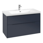 V&B Subway 3.0 Meuble sous lavabo 97,3x57,6x47,8cm, blanc marbré, o LE/Gr mon.-4