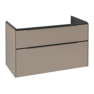 V&B Subway 3.0 Meuble sous lavabo 97,3x57,6x47,8cm, LED/Gr bleu volcan, Tau