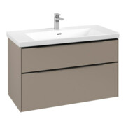 V&B Subway 3.0 Meuble sous lavabo 97,3x57,6x47,8cm, LED/Gr bleu volcan, Tau-3