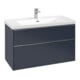 V&B Subway 3.0 Meuble sous lavabo 97,3x57,6x47,8cm, o LE/Gr AL gl, Mar bl.-1