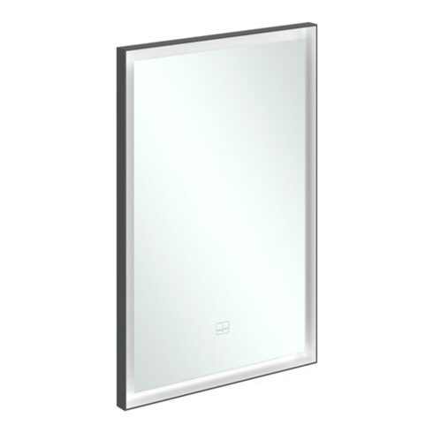 V&B Subway 3.0 Miroir cadre alu, 50x75x4,75 cm, noir mat/we ma