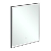 V&B Subway 3.0 Miroir cadre alu, 65x75x4,75 cm, noir mat/we ma