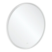 V&B Subway 3.0 Miroir cadre alu, rond, 91x91x4,5cm, blanc mat