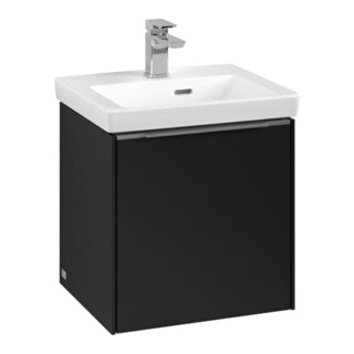 V&B Subway 3.0 Sous-meuble lavabo 42,3x42,9x37,8 cm, porte L/Gr AL g, bleu devant