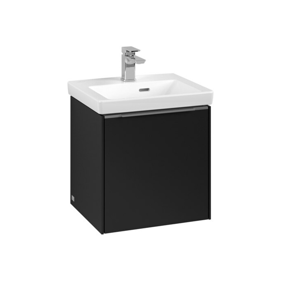 V&B Subway 3.0 Sous-meuble lavabo 42,3x42,9x37,8 cm, porte L/Gr AL g, bleu devant