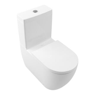 V&B Subway 3.0 WC suspendu combo 37x71cm, sans rebord, blanc