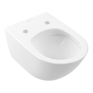 V&B Subway 3.0 WC suspendu, cuvette à chasse profonde, 37x56cm, sans rebord, blanc AntiBac/C-plus