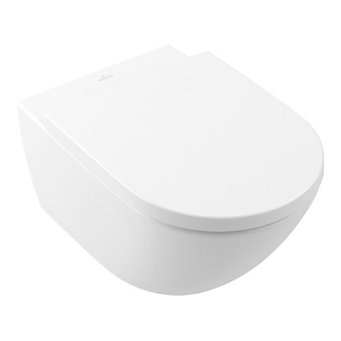 V&B Subway 3.0 WC suspendu, cuvette à chasse profonde, sans rebord, blanc pierre C-plus 37x56cm