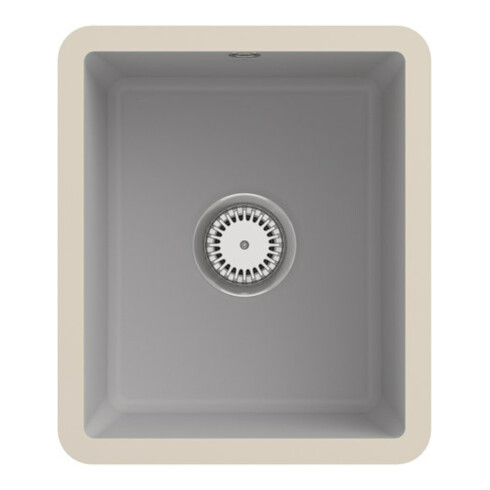 V&B Subway 45 SU évier sous-plan céramique avec garniture vidage, robinetterie, steam CeramicPlus