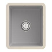 V&B Subway 45 SU évier sous-plan céramique avec garniture vidage, robinetterie, steam CeramicPlus