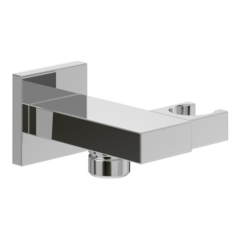 V&B Support de douchette universel Showers carré, montage mural, chrome