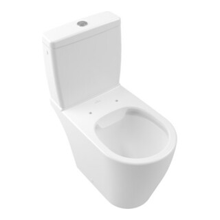 V&B Tiefspül-WC-Kombi AVENTO 37x64cm, D-Flush, bodensteh., st. wh. C+
