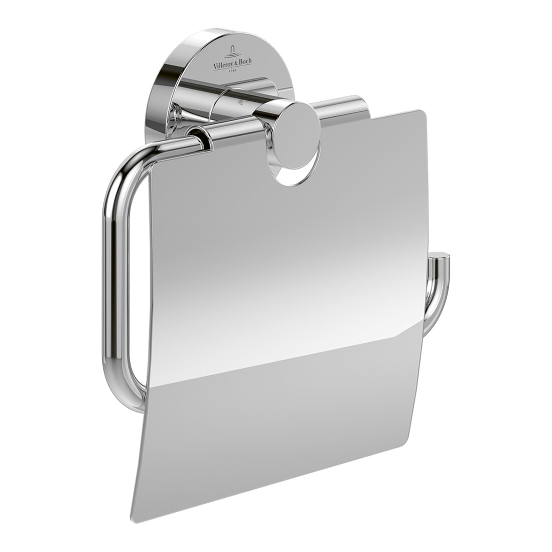 V&B Toilettenpapierhalter Elements Tender 134x132x38mm, mit Deckel, brushed gold