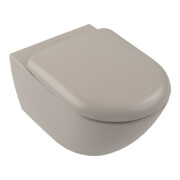 V&B TwistFlush Antao WC suspendu 37,5x56 cm, sans rebord, amande C-plus