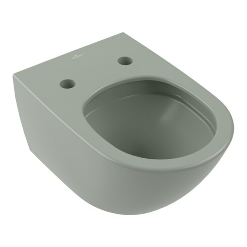 V&B TwistFlush Antao WC suspendu 37,5x56cm, sans rebord, vert morning C-plus