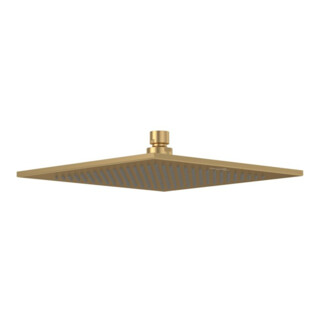 V&B Universal Showers Tête de douche 250x250mm, coin, plafond, or brossé
