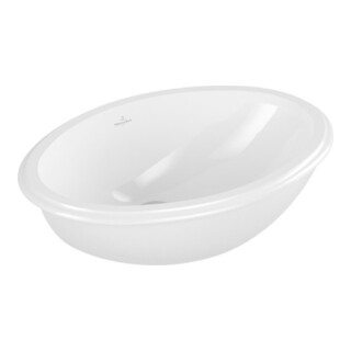 V&B Unterbau-Waschtisch Evana 50x35cm, we, o. HLB, mit Überlauf