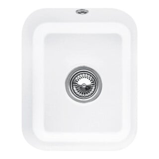 V&B Unterbauspüle Cisterna 45 m Abl.garn, Exzenter, sn wh. CeramicPlus